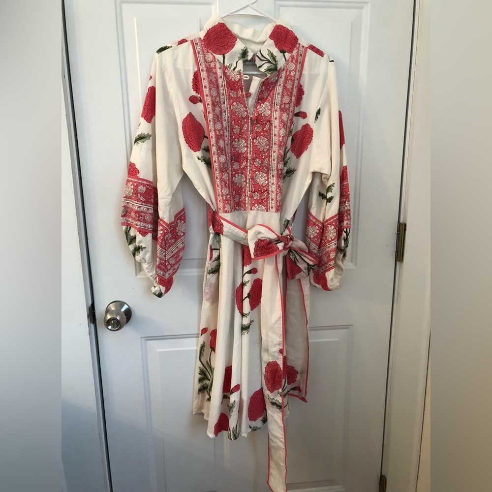 Sue Sartor short flounce dress medium